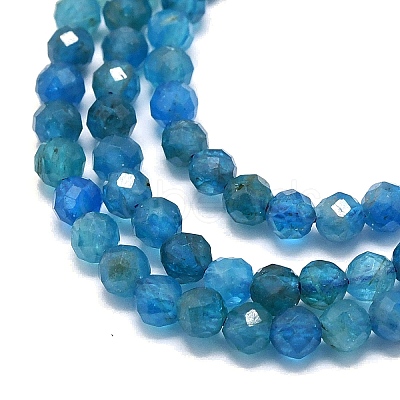 Natural Apatite Beads Strands G-G106-C06-02-1