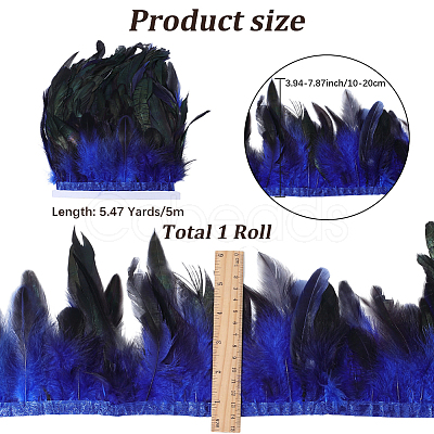 1 Bundle Fashion Feather Cloth Strand Costume Accessories DIY-GF0012-59B-1