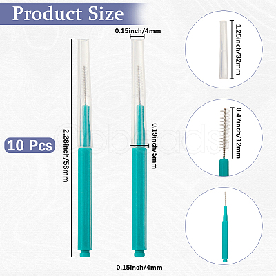 Plastic Cleaning Brushes AJEW-WH20020-195J-1