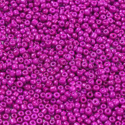 Baking Paint Glass Seed Beads SEED-S002-K21-1