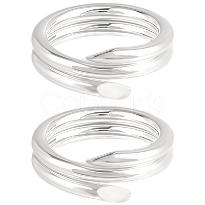 5Pcs 925 Sterling Silver Split Jump Rings STER-BBC0009-45A-1