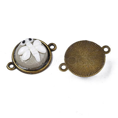 Handmade Porcelain Connector Charms PORC-N004-148-1