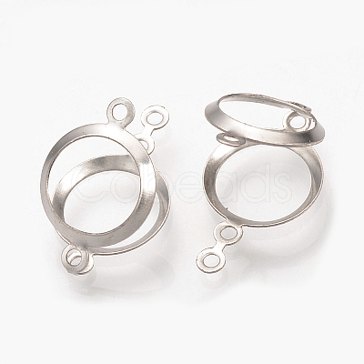 Tarnish Resistant 304 Stainless Steel Open Back Bezel X-STAS-Q223-12A-1