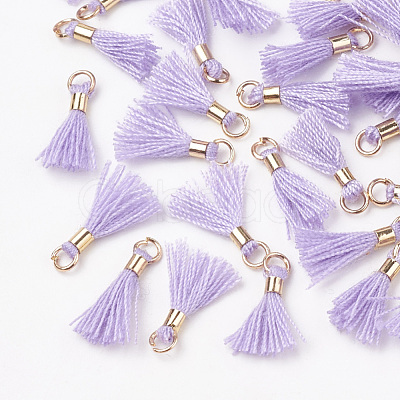 Polycotton(Polyester Cotton) Tassel Pendant Decorations FIND-S275-28G-1
