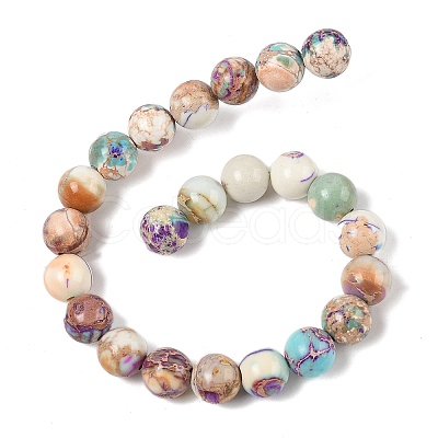 Dyed Natural Regalite/Imperial Jasper/Sea Sediment Jasper Beads Strands G-B124-C01-20-1