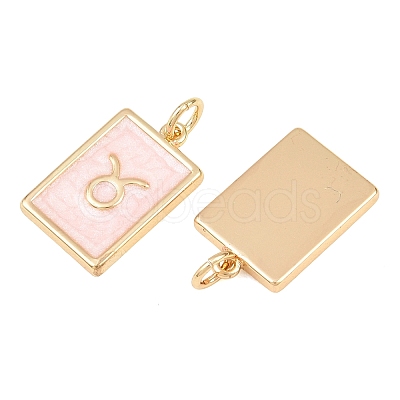 Brass Enamel Pendants KK-CBA62C2-01F-1