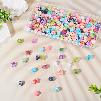 200Pcs Opaque Acrylic Beads OACR-TA0003-56-1