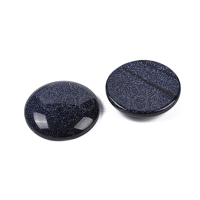 Synthetic Blue Goldstone Cabochons G-H1596-FR-25mm-29-1
