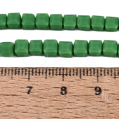 Opaque Frosted Glass Beads Strands GLAA-N072-01A-B09-1