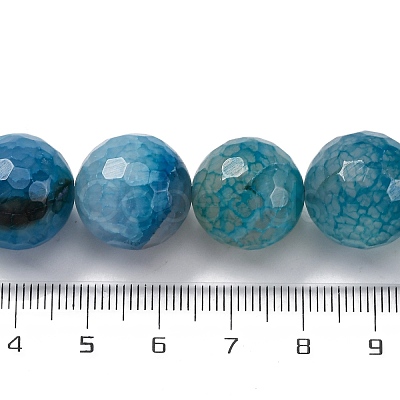 Natural Dragon Veins Agate(Dyed & Heated) Beads Strands G-K390-A15-01-1