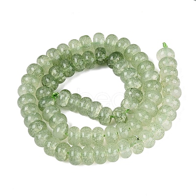 Imitation Jade Crackle Glass Beads Strands GLAA-Q108-05A-A05-1