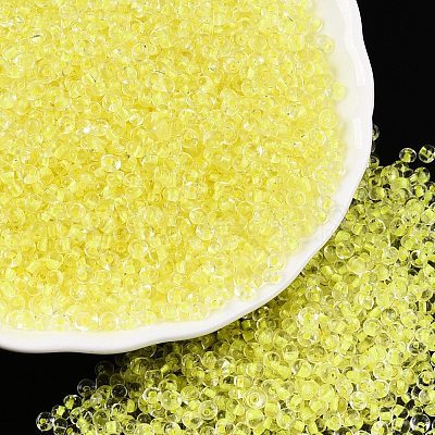 8/0 Inside Colours Transparent Glass Seed Beads SEED-T007-06C-1