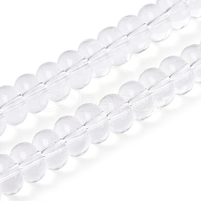Transparent Glass Beads Strands GLAA-ZX008-8mm-19A-1