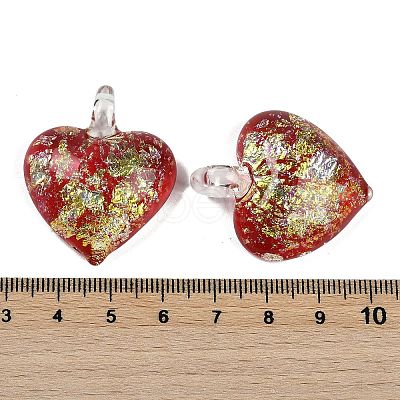 Lampwork Pendants FOIL-K003-02A-1