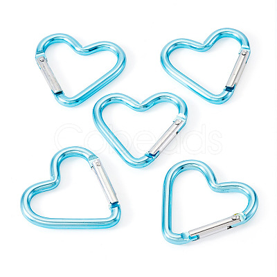5Pcs Zinc Alloy Spring Gate Rings FIND-TA0009-73L-1