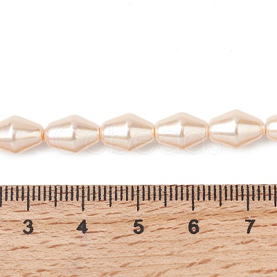 Electroplate Opaque Glass Imitation Pearl Bead Strands EGLA-H113-05B-1