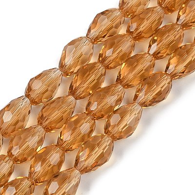 Transparent Glass Beads Strands EGLA-N013-T8mm-D21-1