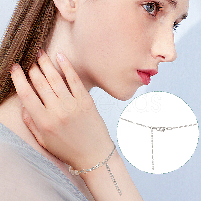20Pcs 925 Sterling Silver Chain Tabs STER-BC0002-87P-1