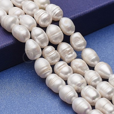 Natural Cultured Freshwater Pearl Beads Strands PEAR-P060-03B-01-1
