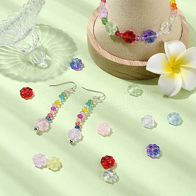 45Pcs 9 Colors Handmade Lampwork Beads LAMP-YW0001-24-1
