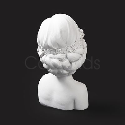 Girl Bust Resin Necklace Display Stands ODIS-A012-05A-1