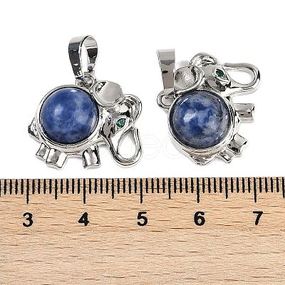 Natural Sodalite Pendants G-I374-A-P10-1