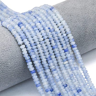 Natural Blue Aventurine Beads Strands G-P575-A02-4x2mm-03-1