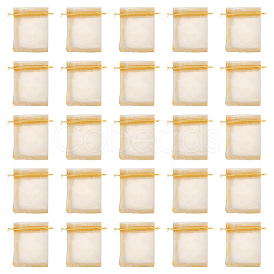 50Pcs Organza Bags Jewellery Storage Pouches Wedding Favour Party Mesh Drawstring Gift OP-TA0001-16C-1