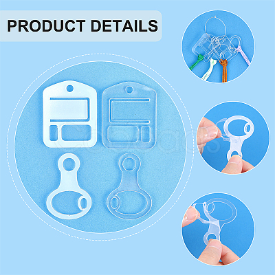 40Pcs 2 Style Acrylic Embroidery Floss Drop DIY-CP0008-73-1