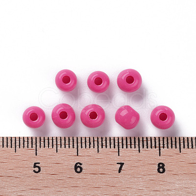 Opaque Acrylic Beads X-MACR-S370-C6mm-A13-1