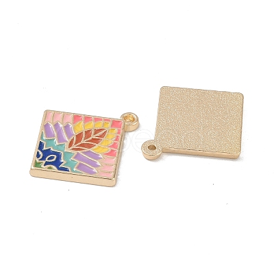 Rack Plating Alloy Enamel Pendants FIND-I038-04A-1