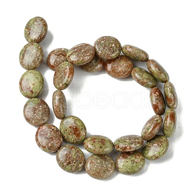 Natural Unakite Beads Strands G-K365-B08-03-1