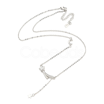 Brass Cable Chain Necklaces NJEW-Z037-03P-1
