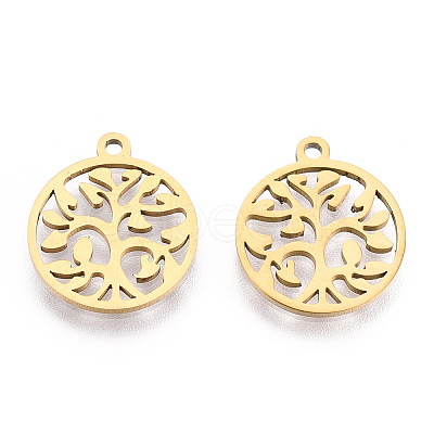 201 Stainless Steel Pendants STAS-S105-JN890G-01-1