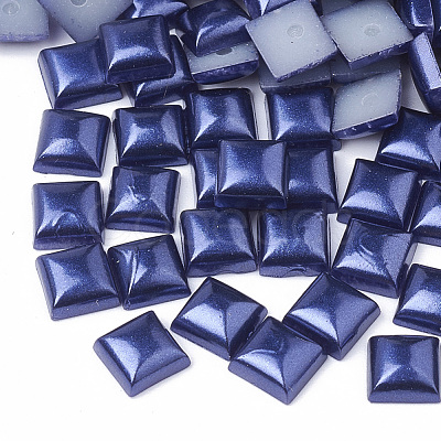 ABS Plastic Imitation Pearl Cabochons SACR-R748-6x6mm-Z31-1