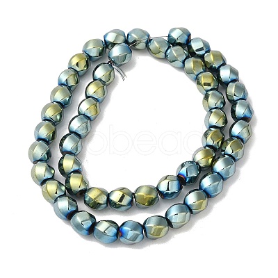 Electroplated Non-Magnetic Synthetic Hematite Beads Strands G-P518-05E-01-1