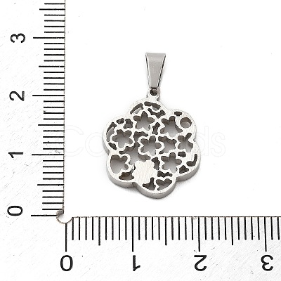 304 Stainless Steel Pendants STAS-F313-14P-1