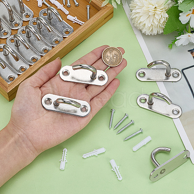 16Pcs Stainless Steel Hooks STAS-GO0001-37-1