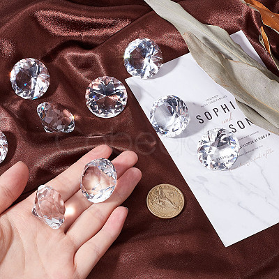 12Pcs Transparent K9 Glass Display Decorations DJEW-SP0001-02-1