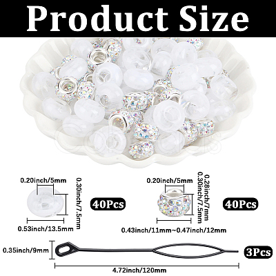 3Pcs Acrylic Hair Pin Bun Maker OHAR-PA0001-01B-1