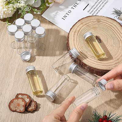 50Pcs Glass Bottles Bead Containers CON-DR0001-06C-1