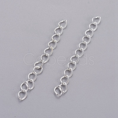 Iron Ends with Twist Chain Extension for Necklace Anklet Bracelet CH-CH017-S-5cm-1