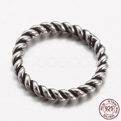 925 Thailand Sterling Silver Round Rings STER-P005-13-1