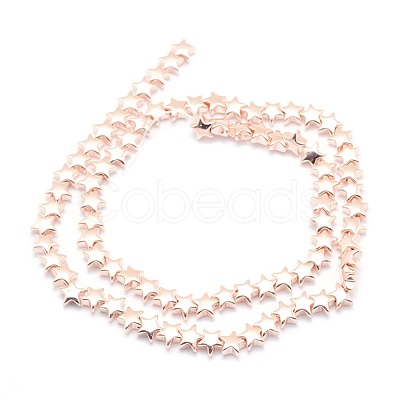 Electroplate Non-magnetic Synthetic Hematite Beads Strands G-L485-14-LRG-1