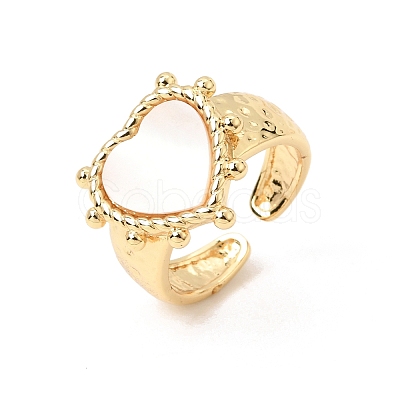 Brass Micro Pave Cubic Zirconia Open Cuff Rings CU-CBA4898-08G-10-1