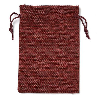 Christmas Theme Jute Cloth Storage Bags ABAG-F010-01A-01-1