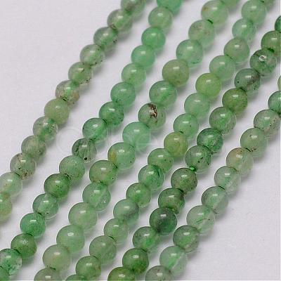Natural Green Aventurine Bead Strands G-K146-14-2mm-1