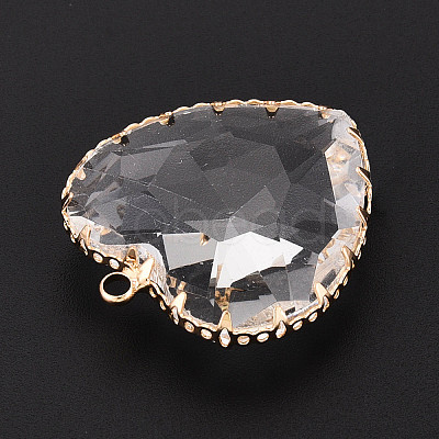 Transparent Glass Pendants KK-N283-01L-G-1