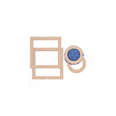 2Pcs Wooden Thread Winding Plate DIY-WH0888-026-1