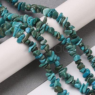 Natural Turquoise Chip Beads Strands G-D093-A01-1